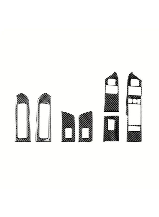 Defender 2020 2023 LHD Window Lift Button Panel Carbon Fiber Cover Decal - Image 5
